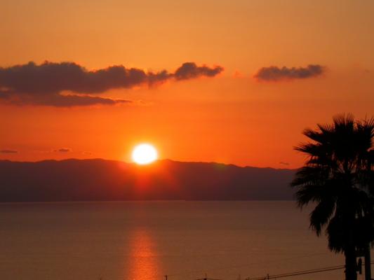西彼杵半島に沈む夕陽