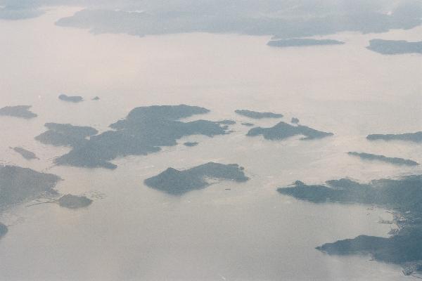 飛行機から見た天草諸島