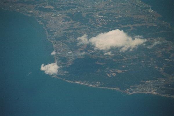 知多半島上空の白い雲/癒し憩い画像データベース