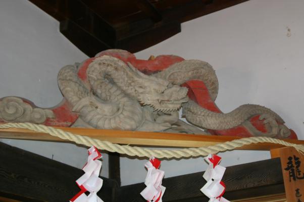 左甚五郎作の龍の彫刻