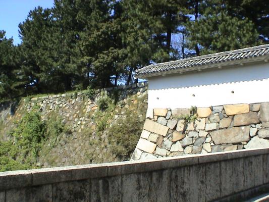 名古屋城の「表二之門」傍の石垣/癒し憩い画像データベース