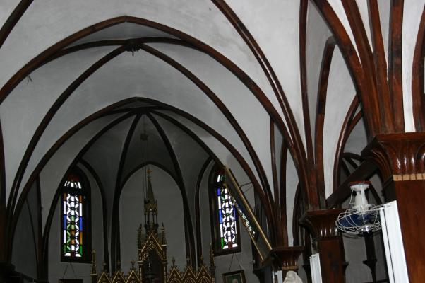 鯛ノ浦教会のこうもり天井