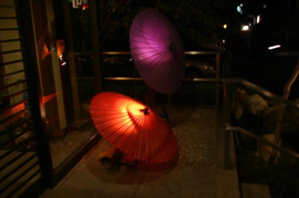風情ある傘灯籠