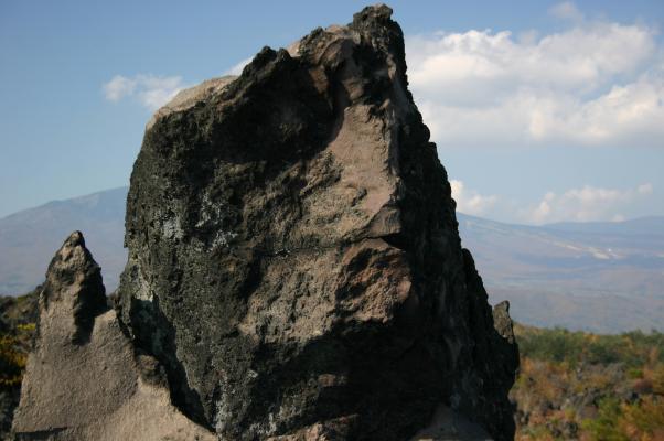 浅間山の溶岩