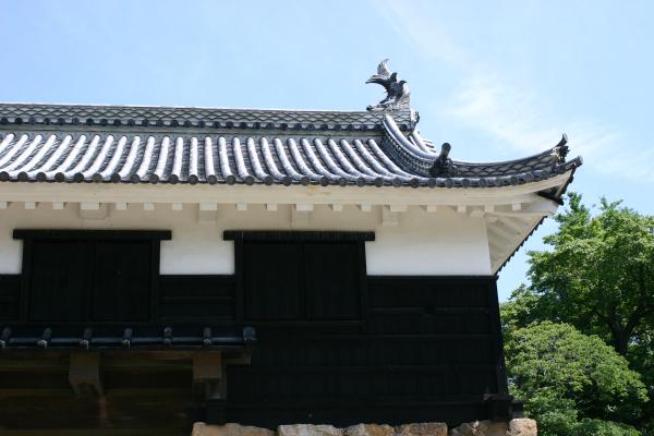 高知城の追手門の渡櫓