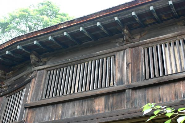 竹生島の宝厳寺、懸造の渡廊