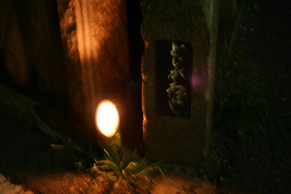 七夕祭りの竹灯篭