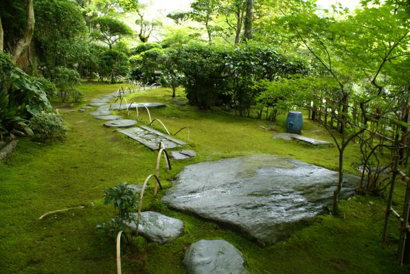 臥龍山荘の庭園/癒し憩い画像データベース