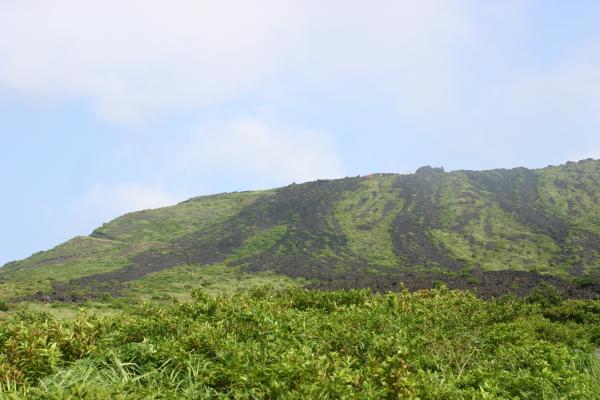 三原山の溶岩流跡