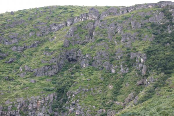 那須岳の古い断崖