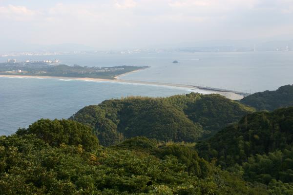 志賀島から見た「海の中道」/癒し憩い画像データベース