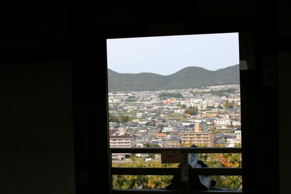 犬山城の天守閣から見た町景色