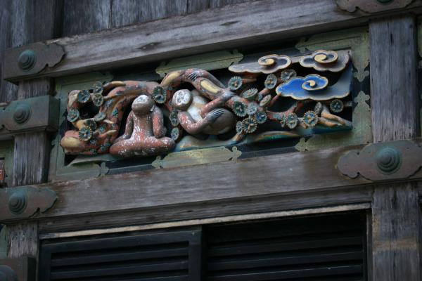 日光東照宮の神厩の彫り物