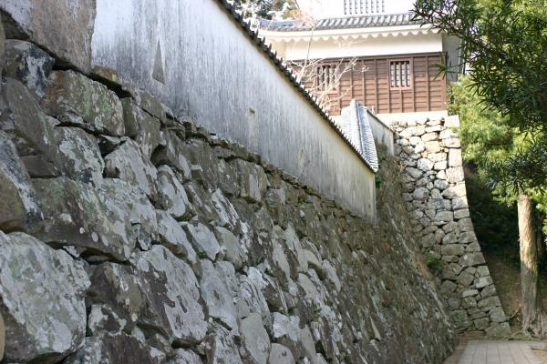 平戸城の「北虎口」付近の石垣