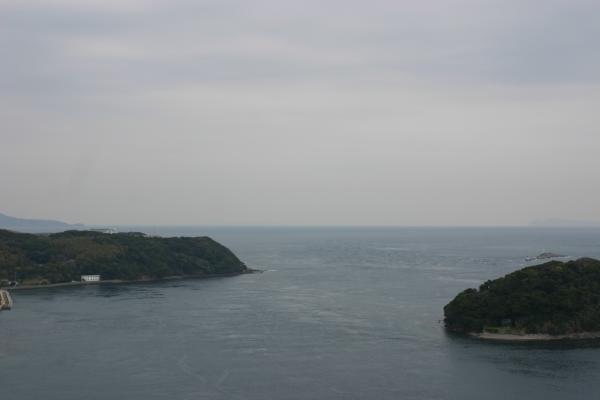 平戸城の天守閣から見た東シナ海