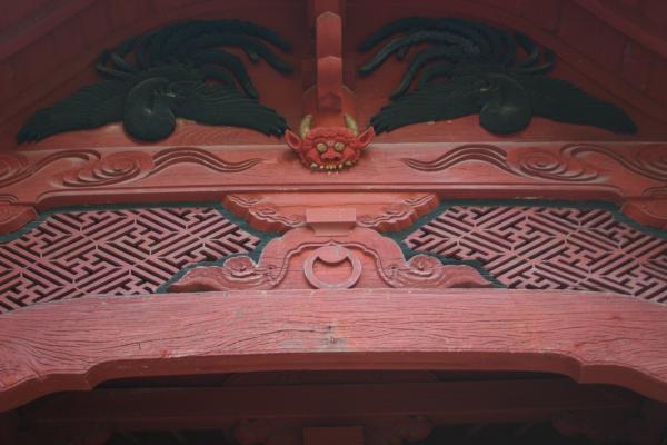 「多久聖廟」の中国風の彫刻模様