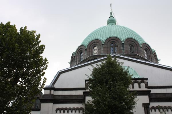ニコライ堂（東京復活大聖堂）の緑色ドーム/癒し憩い画像データベース