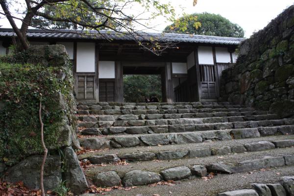 福岡秋月城跡の「長屋門」