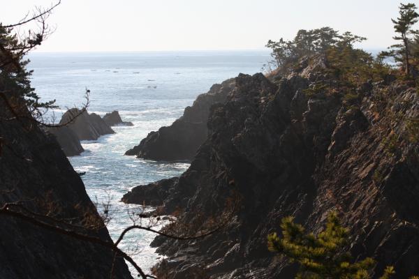 陸中・碁石海岸の「乱曝谷」と太平洋/癒し憩い画像データベース