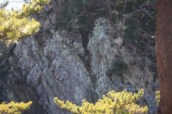 碁石海岸・「千代島」の巨岩