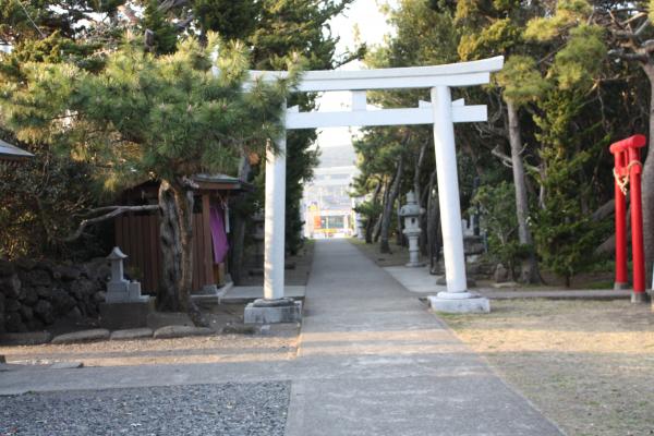 野島埼「厳島神社」の鳥居