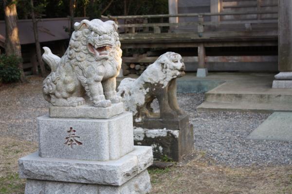野島埼「厳島神社」の狛犬