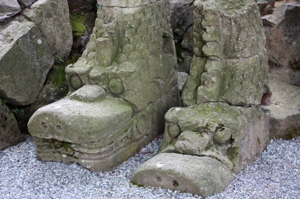 丸岡城の石製の鯱
