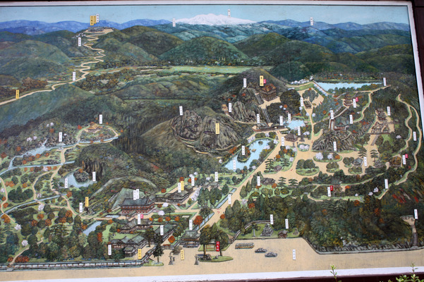 越前・那谷寺の案内図