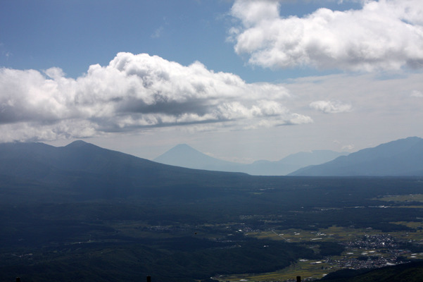 車山山頂見た富士山