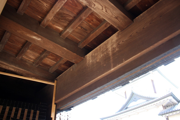 金沢城・石川門の櫓門天井