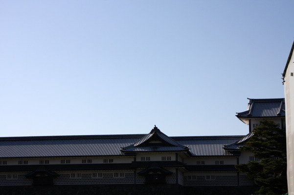 金沢城の五十間長屋と菱櫓