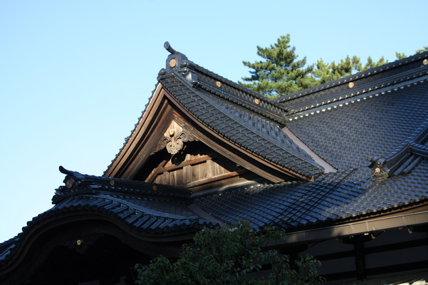 金沢「尾山神社」の拝殿屋根