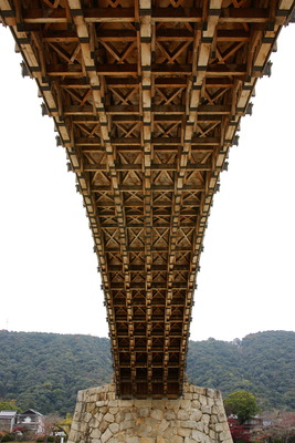 錦帯橋の真下/癒し憩い画像データベース