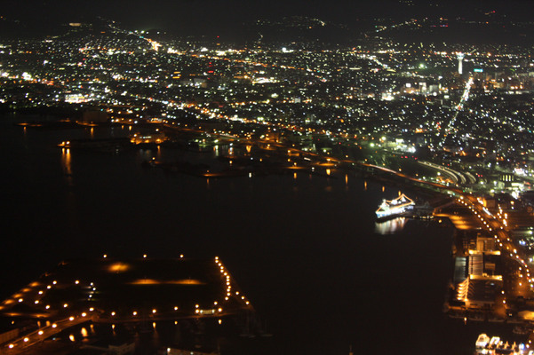函館山から見た函館港の夜景