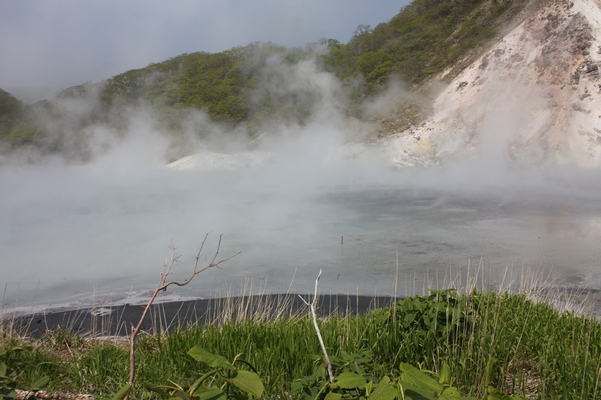 日和山の爆裂火口跡の「大湯沼」