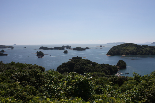 九十九島の島影と波/癒し憩い画像データベース
