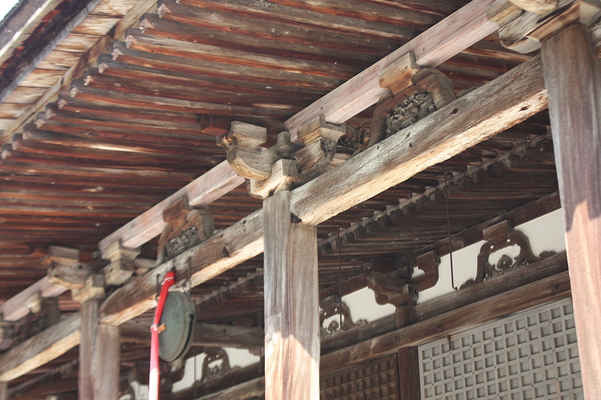 西明寺の本堂木組み