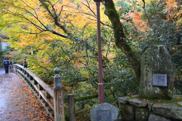 山中温泉「こおろぎ橋」の秋景色