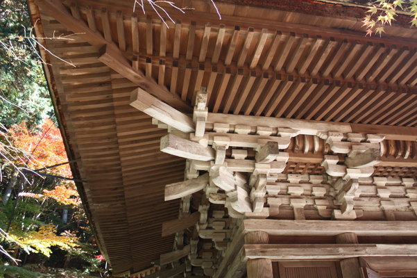 金剛輪寺・三重塔の木組み