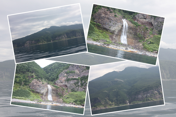 知床半島の「カムイワッカの滝」