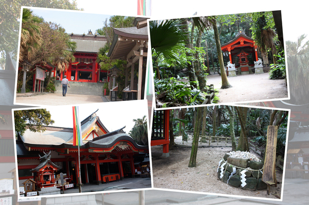 青島神社拝殿と奥の院