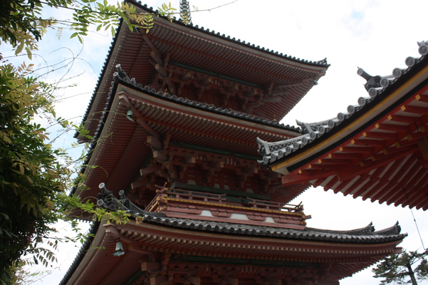 夏の清水寺「三重塔」