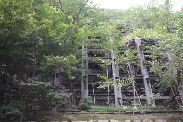 夏緑の京都・清水寺「本堂舞台の懸け造り」