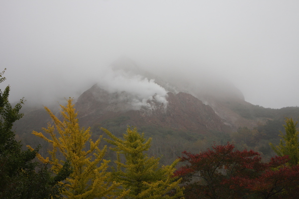 霧と「昭和新山」
