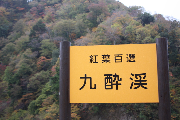 秋の「九酔渓」