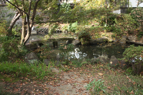 古寺・長福寺の「地泉回遊式庭園」秋景