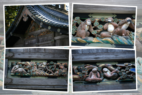 日光東照宮の「神厩舎」と「猿の彫刻」