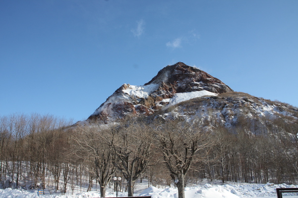 冬の昭和新山