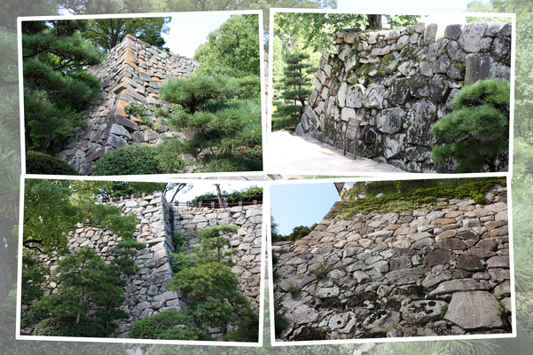 夏の岡山城「大納戸櫓跡と鉄門跡」
