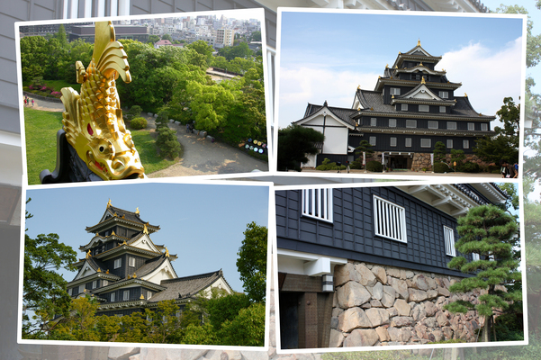 夏の岡山城「天守閣」/癒し憩い画像データベース